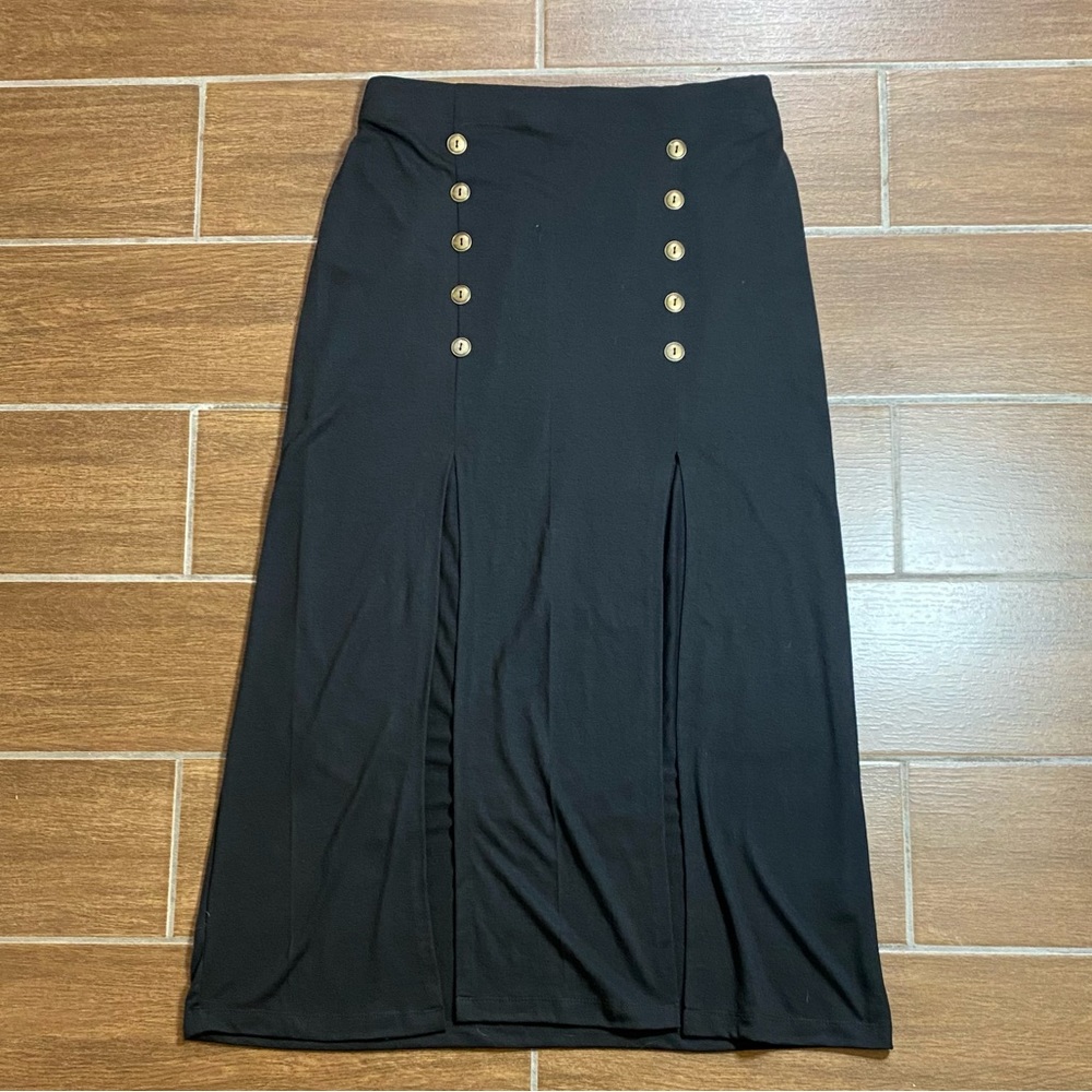 Earthbound Black Maxi Skirt